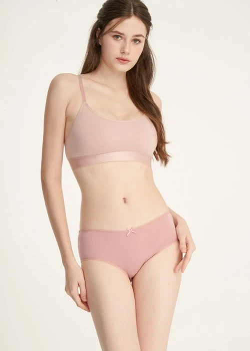 迪士尼貓狗系列．花邊高腰三角內褲(泡泡粉-瑪麗貓撒嬌)