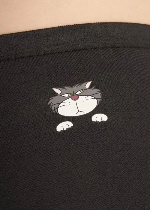 迪士尼貓狗系列．中腰三角內褲（黑-魯斯佛爪爪）