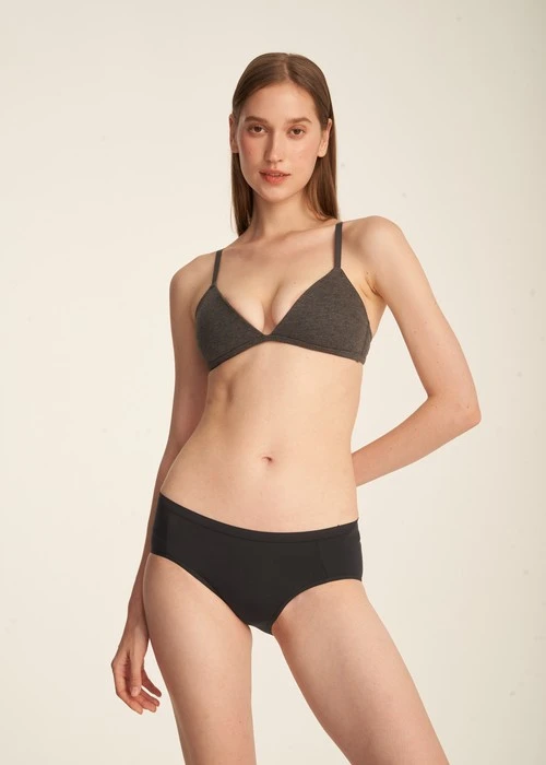 冬日氣息．中腰三角內褲(釉瓷藍-雪狐)