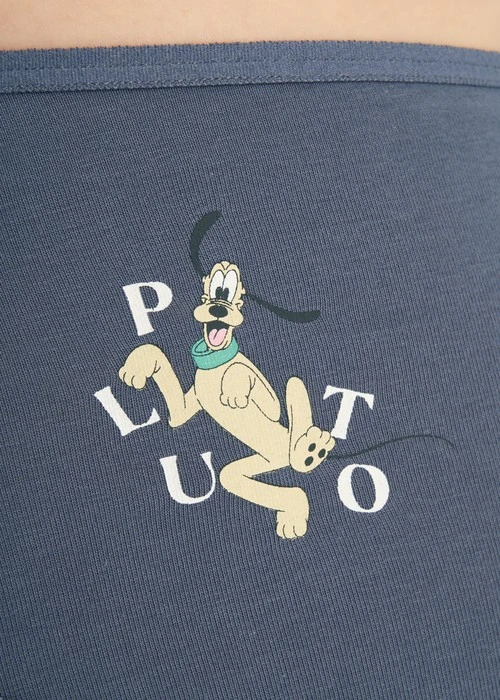 迪士尼貓狗系列．細邊中腰三角內褲(桔梗藍-布魯托)