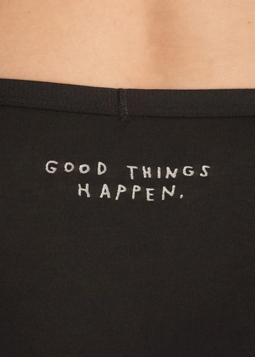 冬日氣息．中腰三角內褲（黑-好事）