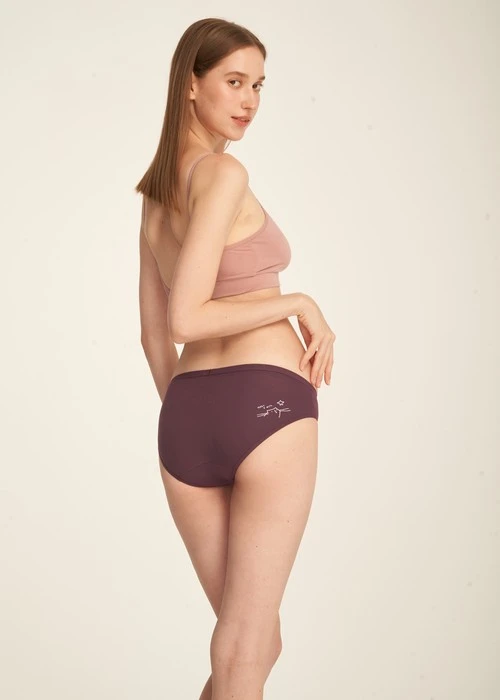 冬日氣息．低腰三角內褲(釉瓷藍-雪狐)