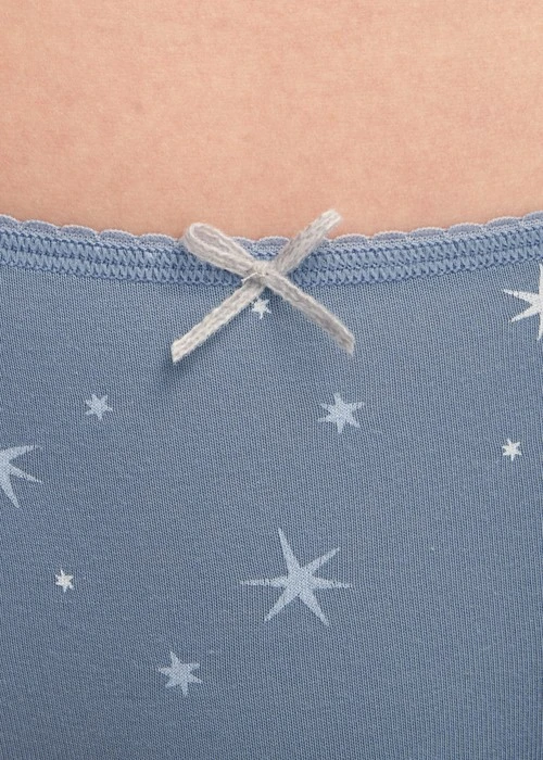 冬日氣息．花邊中腰三角內褲(花神紫-冰晶雪花)