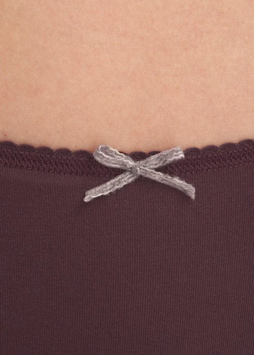 冬日氣息．花邊中腰三角內褲(花神紫-冰晶雪花)