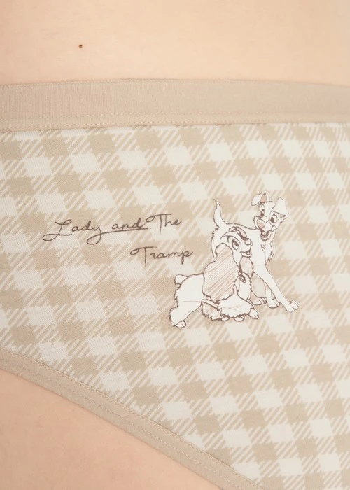 迪士尼貓狗系列．緊帶中腰三角內褲(鳶尾紫-魯斯佛壞笑)