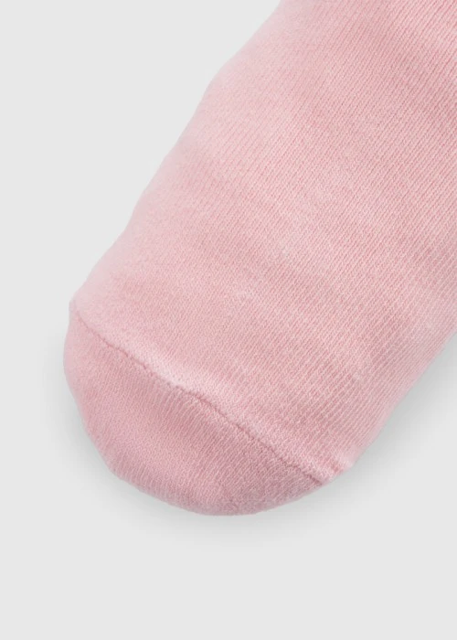 兒童_Hello Kitty系列．緹花中筒襪(熊熊粉-Kitty趴著)