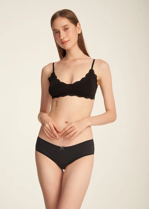 冬日氣息．花邊中腰三角內褲(花神紫-冰晶雪花)