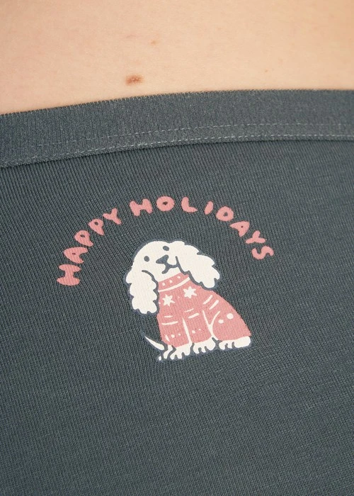 Hygiene Series．High Rise Cotton Brief Panty（Balsam Green）