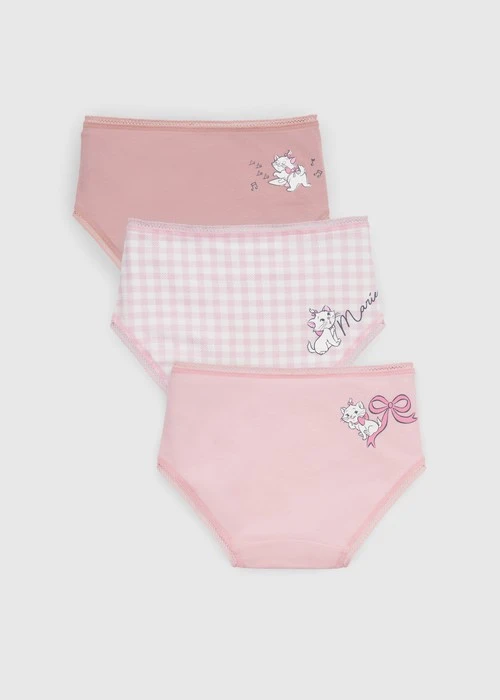 女童三入組_ 迪士尼貓狗系列．球球緊帶三角內褲(瑪麗貓)