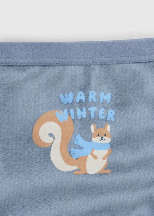 女童三入組_ 抗菌系列．緊帶三角內褲(暖暖圍巾)