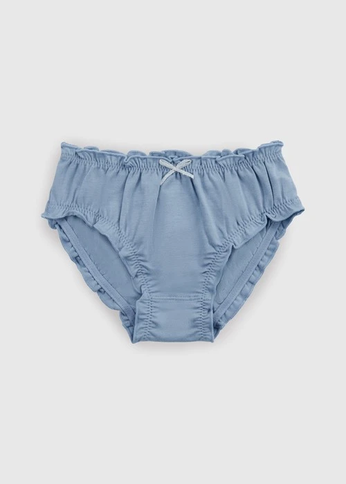 (3-Pack) Hygiene Series．Girls Ruffled Brief Panty(Snow Fairy Tale)