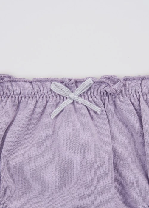 (3-Pack) Hygiene Series．Girls Ruffled Brief Panty(Snow Fairy Tale)