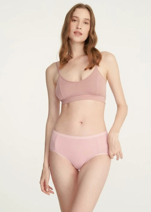 XXL 花開好運．高腰三角內褲(釉瓷藍-有錢花)