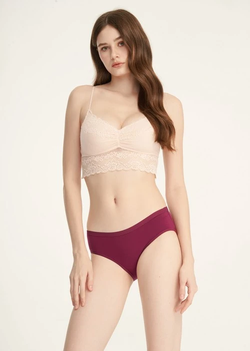 Classic．Mid Rise Cotton Brief Panty(Fig)