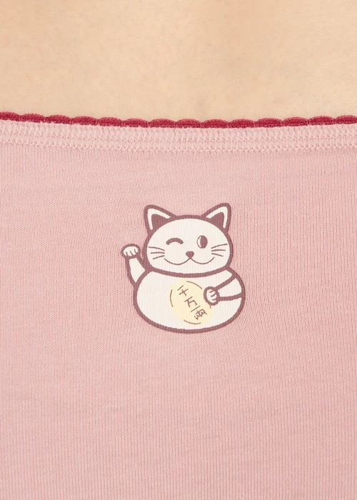 心願．花邊低腰三角內褲(黑栗紫-柿柿如意)