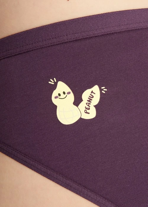 Make a Wish．Low Rise Cotton Brief Panty(Fig)