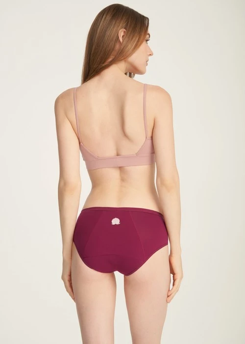 Blessing．中腰生理褲(釉瓷藍-小福花雨)