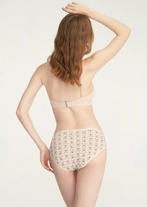 心願．細邊中腰三角內褲(幻藍-藍花窗)