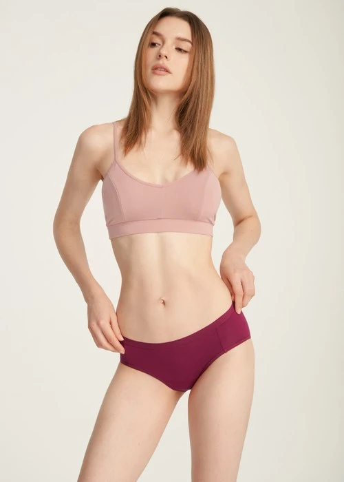 Blessing．中腰生理褲(釉瓷藍-小福花雨)