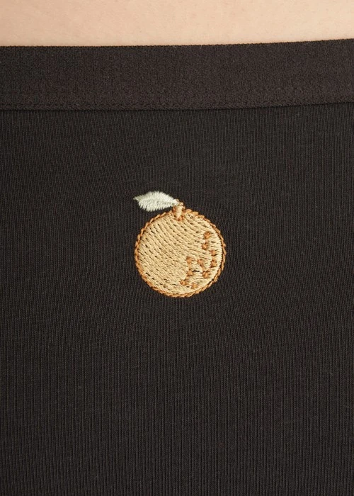 Make a Wish．Mid Rise Cotton Brief Panty(Blue Shadow)