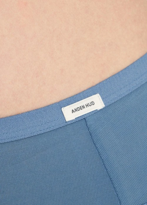 Classic．Mid Rise Cotton Brief Panty（Blue Shadow）