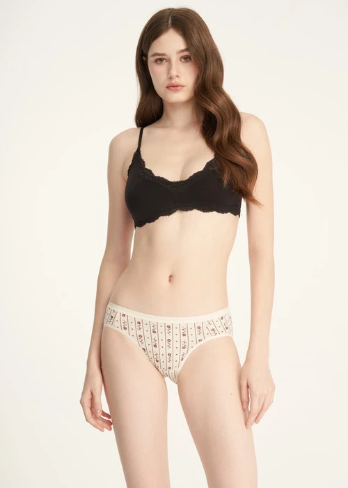 Make a Wish．Low Rise Cotton Brief Panty(Fig)