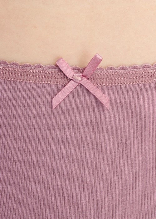 XXL 花開好運．花邊高腰三角內褲(釉瓷藍-煙花)