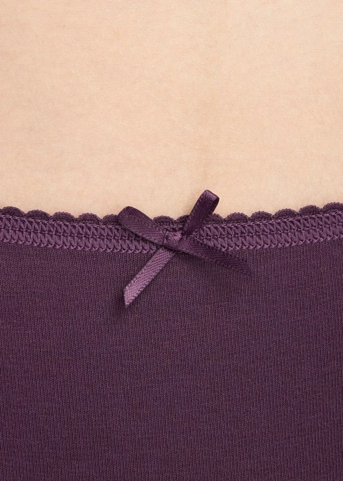 花開好運．花邊高腰三角內褲(釉瓷藍-煙花)