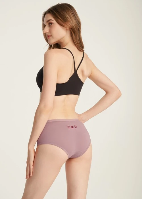 Blossom Luck．Mid Rise Cotton Shortie Panty(Tiny Blessing Flowers)