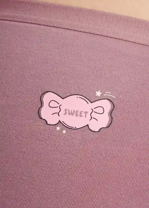 Make a Wish．Mid Rise Cotton Brief Panty（Nostalgia Rose）