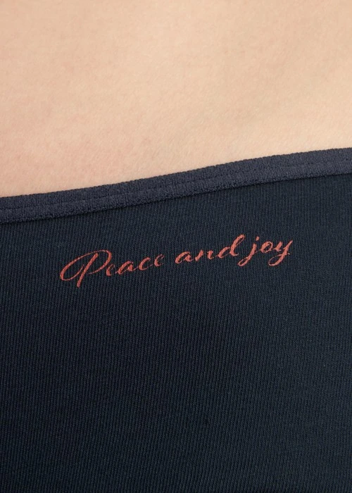 心願．細邊中腰三角內褲(幻藍-藍花窗)