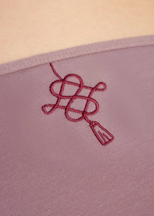 心願．細邊中腰三角內褲(幻藍-藍花窗)