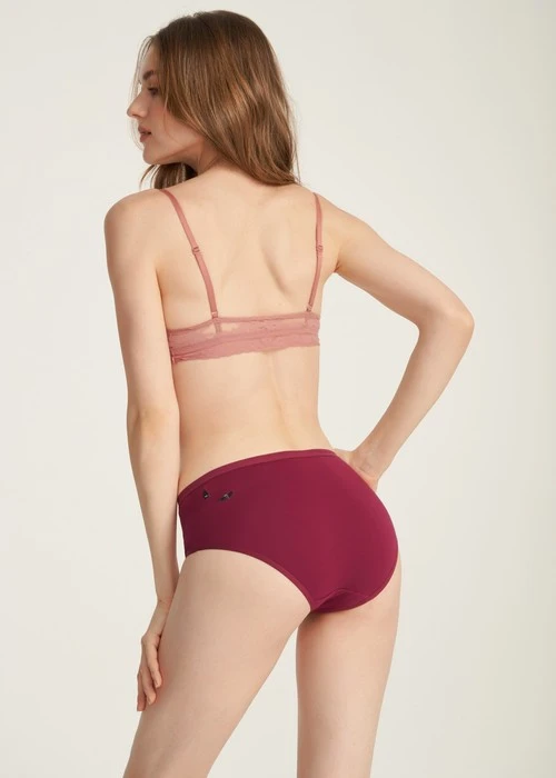 XXL 花開好運．緊帶高腰三角內褲(幻藍-仙女棒)