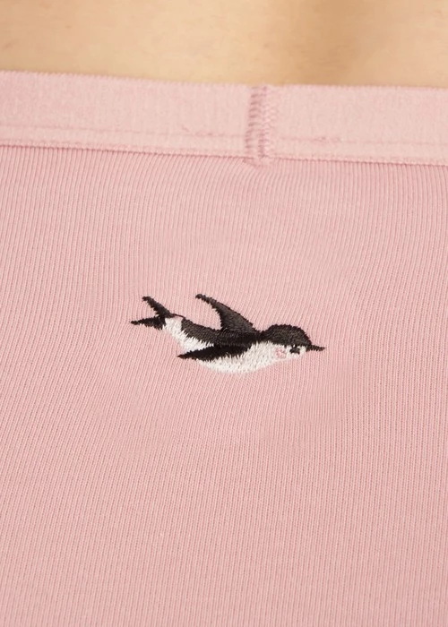 花開好運．高腰三角內褲(釉瓷藍-有錢花)