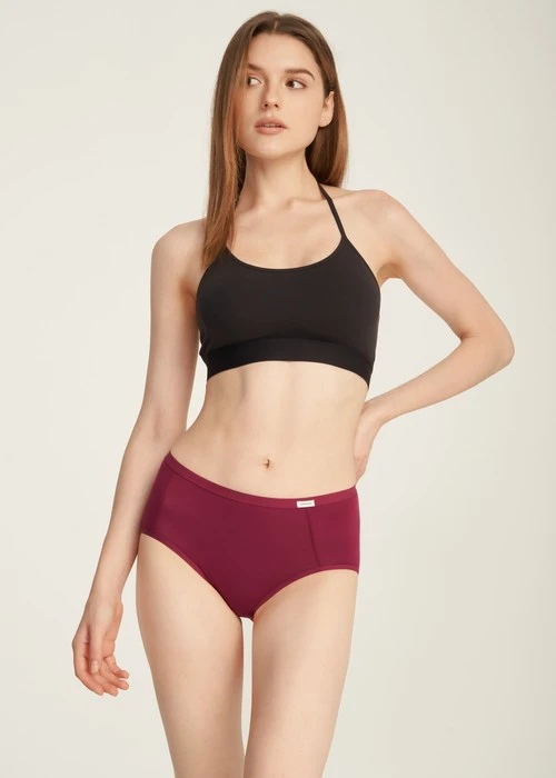 經典純色．高腰三角內褲（好運紅）