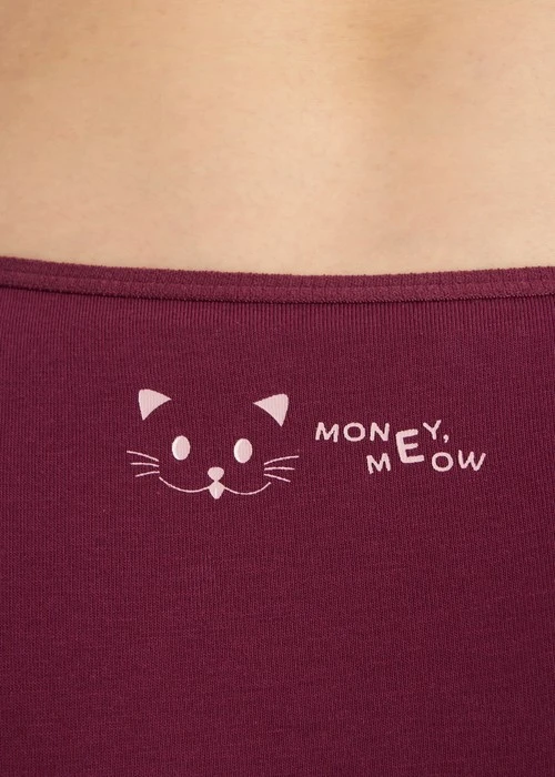 心願．細邊低腰三角內褲（好運紅-MONEY,MEOW）