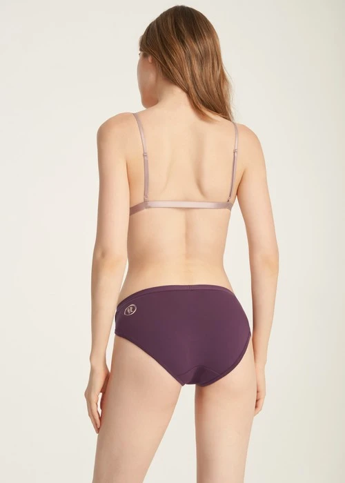 Blossom Luck．Mid Rise Cotton Hipster Panty(Fig)