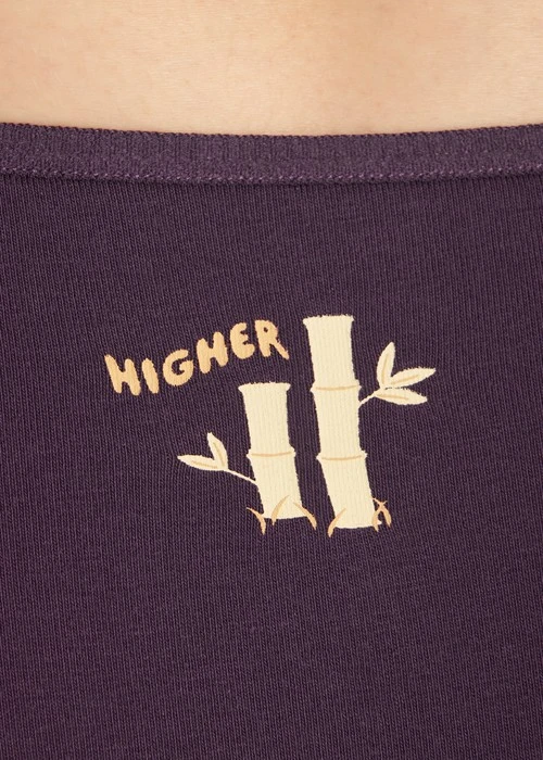 心願．細邊中腰三角內褲（黑栗紫-節節高升）