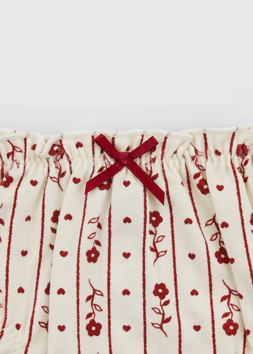 女童三入組_ 抗菌系列．抓皺花苞三角內褲(小小願望)