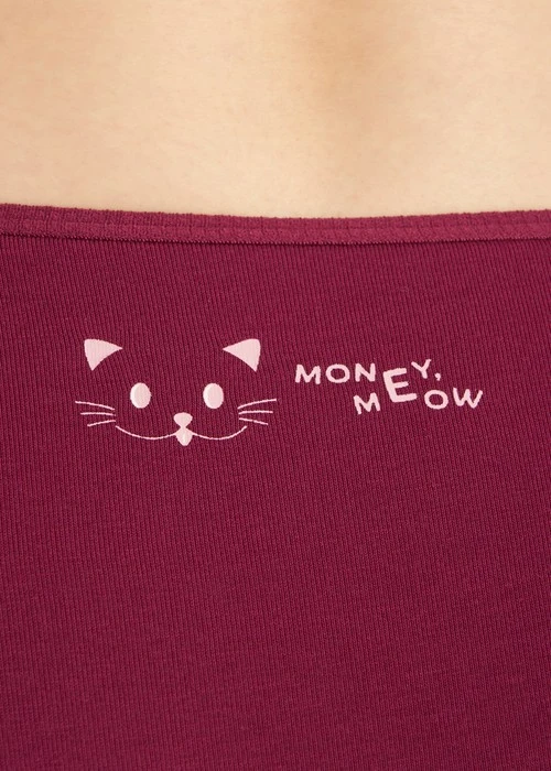 心願．細邊中腰三角內褲(幻藍-藍花窗)