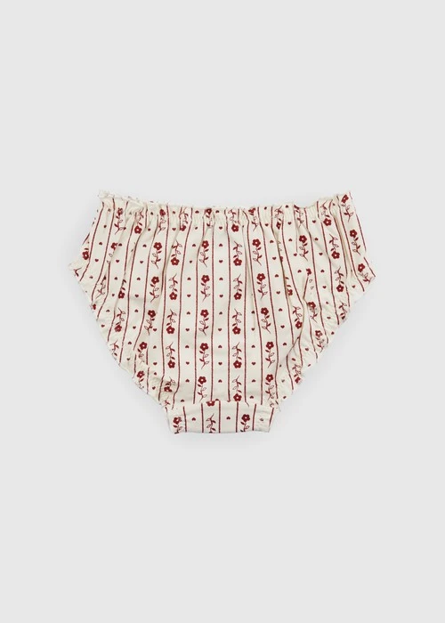 女童三入組_ 抗菌系列．抓皺花苞三角內褲(小小願望)