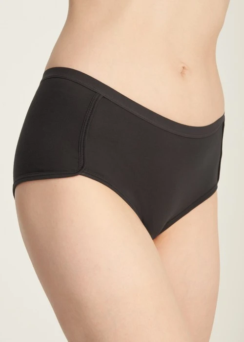 Classic．Mid Rise Cotton Shortie Panty（Black）