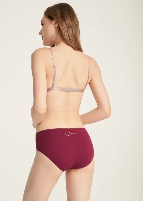 心願．細邊中腰三角內褲(幻藍-藍花窗)