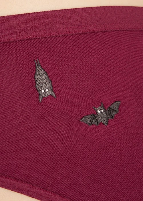 Hygiene Series．Mid Rise Cotton Brief Panty(Blessing Red)