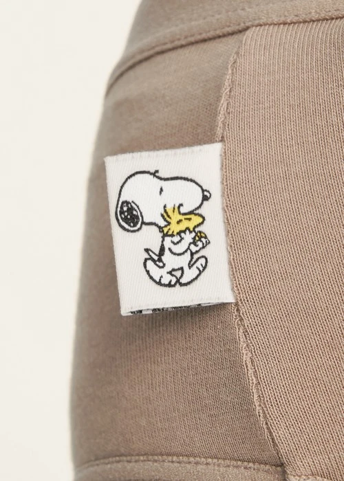 SNOOPY  Series．Mid Rise Cotton Brief Panty(Heather Gray)