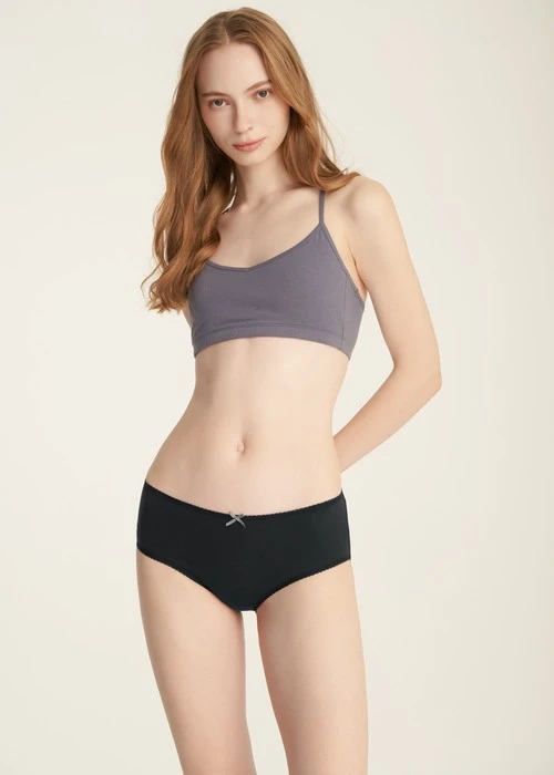 XXL 史努比系列．花邊高腰三角內褲(獵戶藍-擁抱)