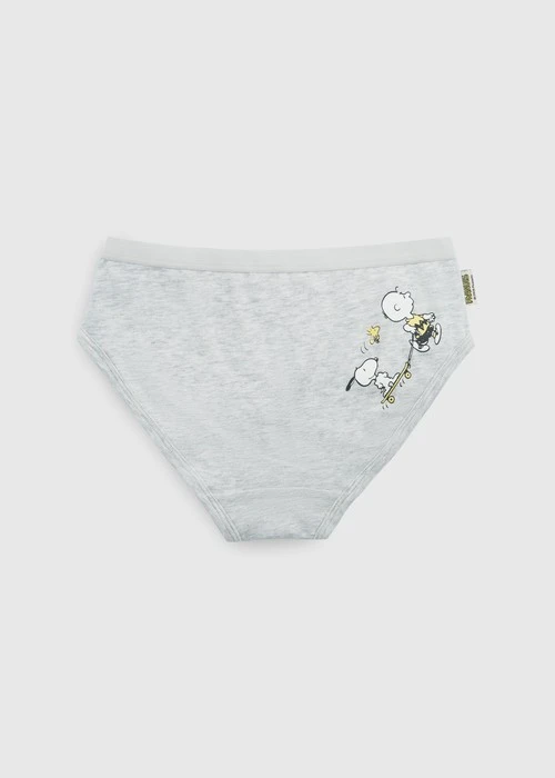 女童三入組_ 史努比系列．緊帶三角內褲(Happy Snoopy)