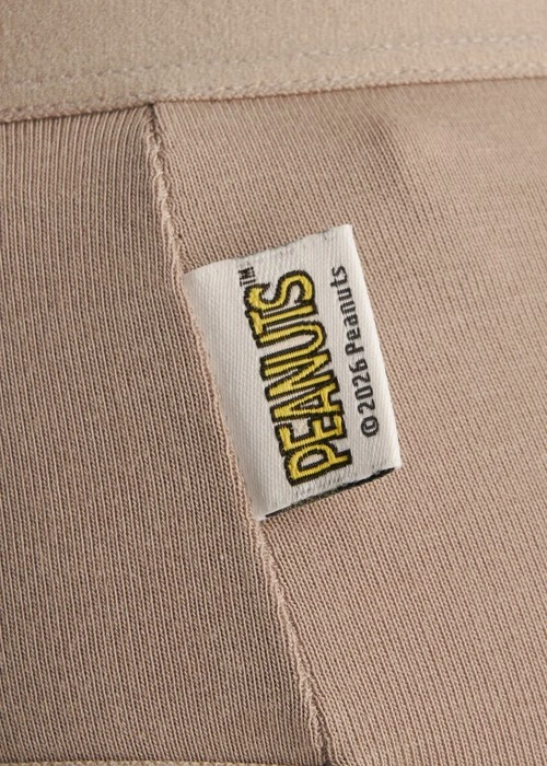 XXL SNOOPY  Series．Mid Rise Cotton Brief Panty(Heather Gray)