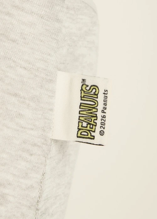 XXL 史努比系列．細邊中腰三角內褲(淺麻灰-腳踏車)