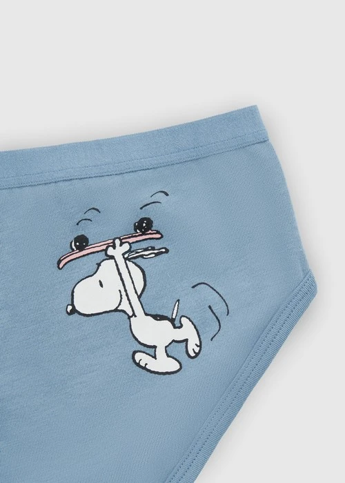 女童三入組_ 史努比系列．緊帶三角內褲(Happy Snoopy)